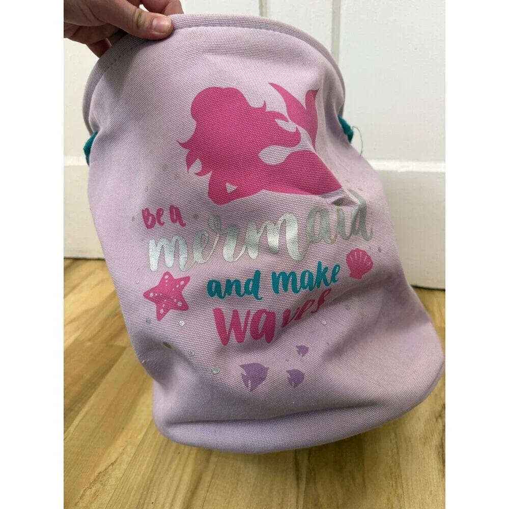 Mermaid Fabric Storage Bin / Toy Organizer